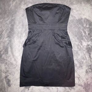J. Crew Strapless Black Party Dress